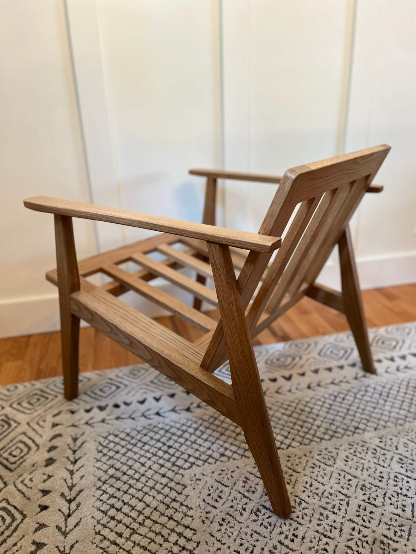 Louis Lounge Chair - Oak - Green