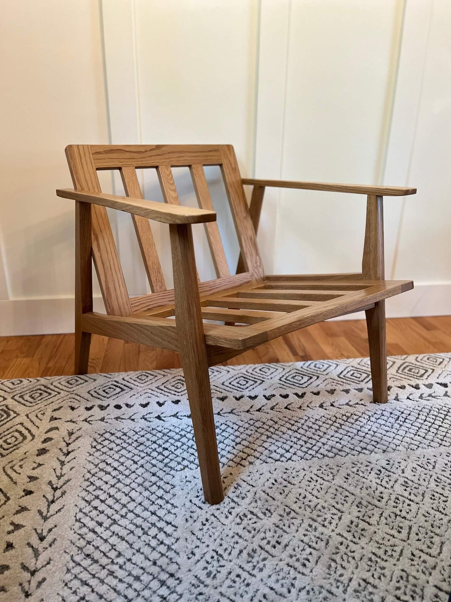 Louis Lounge Chair - Oak - Green