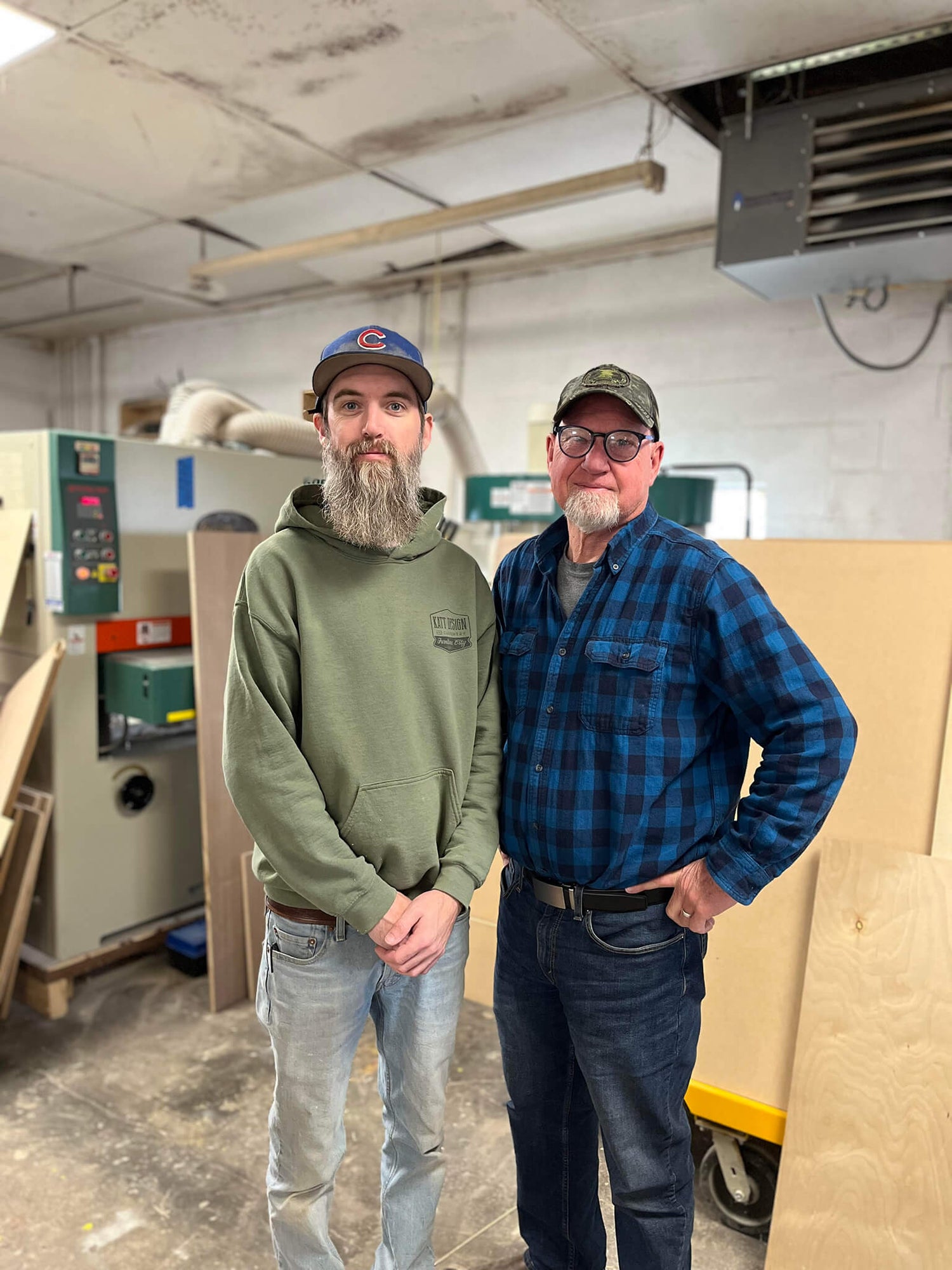 A father-and-son custom cabinetry business, Taylor and Les Katt